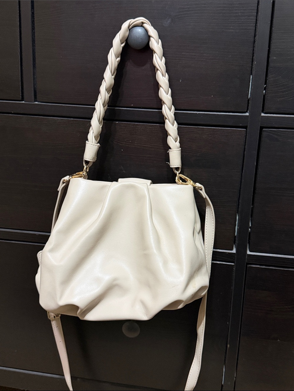 Express vegan leather crossbody bag